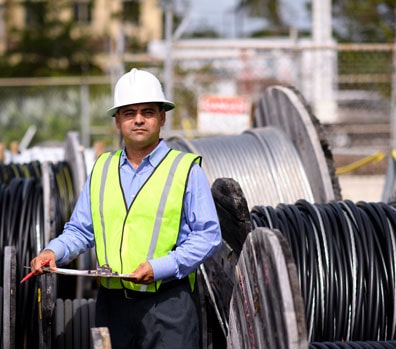 NEET NY employee on construction site NEET NY employee on construction site